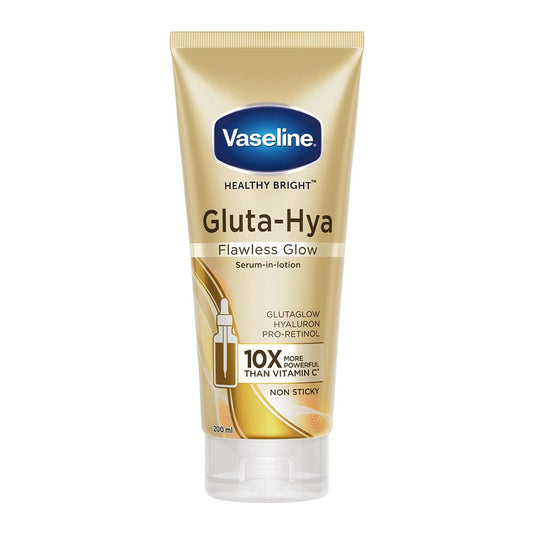 Vaseline Gluta-hya Flawless Glow, 200Ml, Serum-in-lotion, Boosted With Glutaglow, For Visi