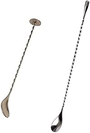 iKonbi Stainless Steel Teardrop with Crusher Bar Spoon- Set of