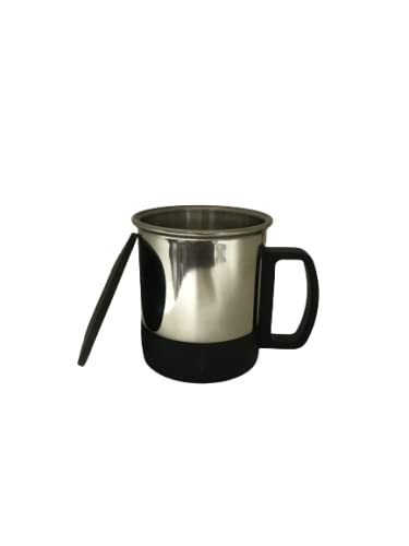 iKonbi Stainless Steel Double Wall Tea/Coffee Cups with Lid- Set of 6, Silver