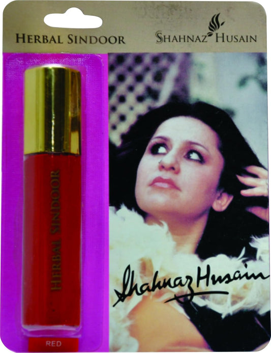 Shahnaz Husain Red Herbal Liquid Sindoor Latest International Packaging (0.3 fl oz / 9 ml) (Red)