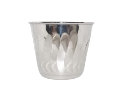 iKonbi Stainless Steel Flower Pot/ Round Plant Planter- Set of 5