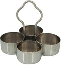 iKonbi Stainless Steel Chopda for Kumkum Roli Chandan Chawal Akshat Tilak Pooja Hawan