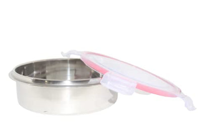 iKonbi Stainless Steel Pink Tiffin Large 4 No
