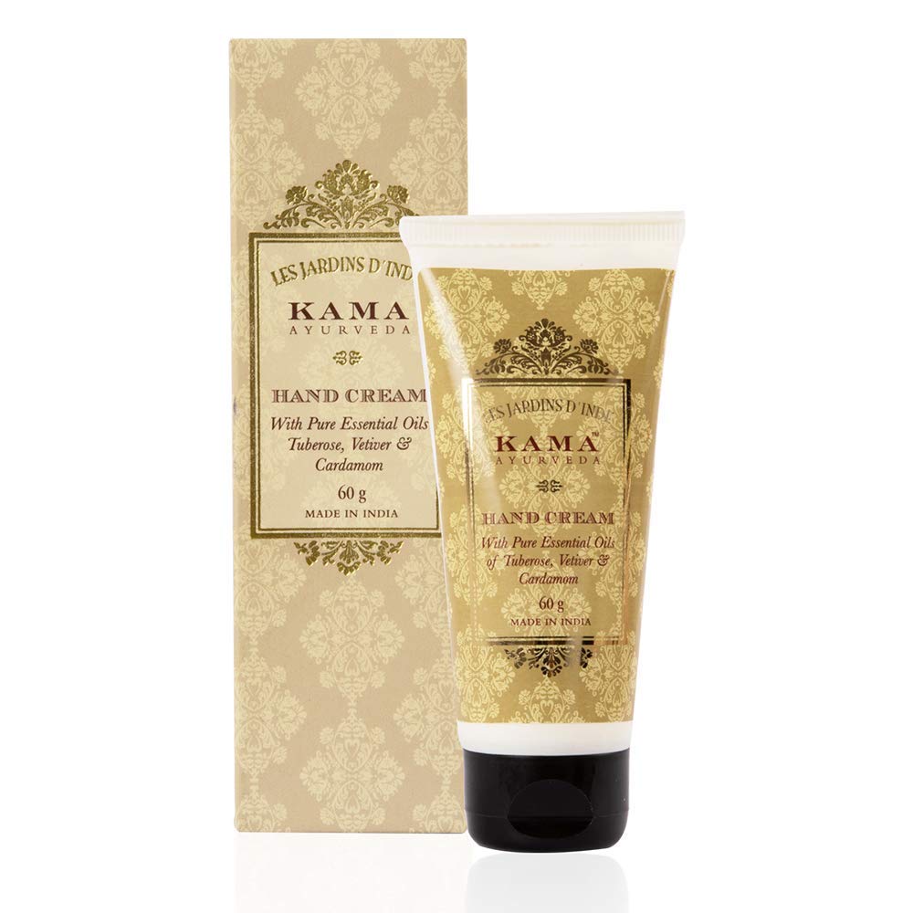 Kama Ayurveda Hand Cream with Pure Essential Oils of Tuberose, Vetiver and Cardamom, 60g