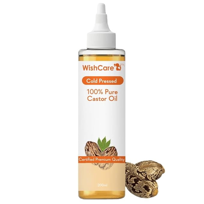 WishCare Premium Cold Pressed Castor Oil - Pure & Virgin Grade 200 ml