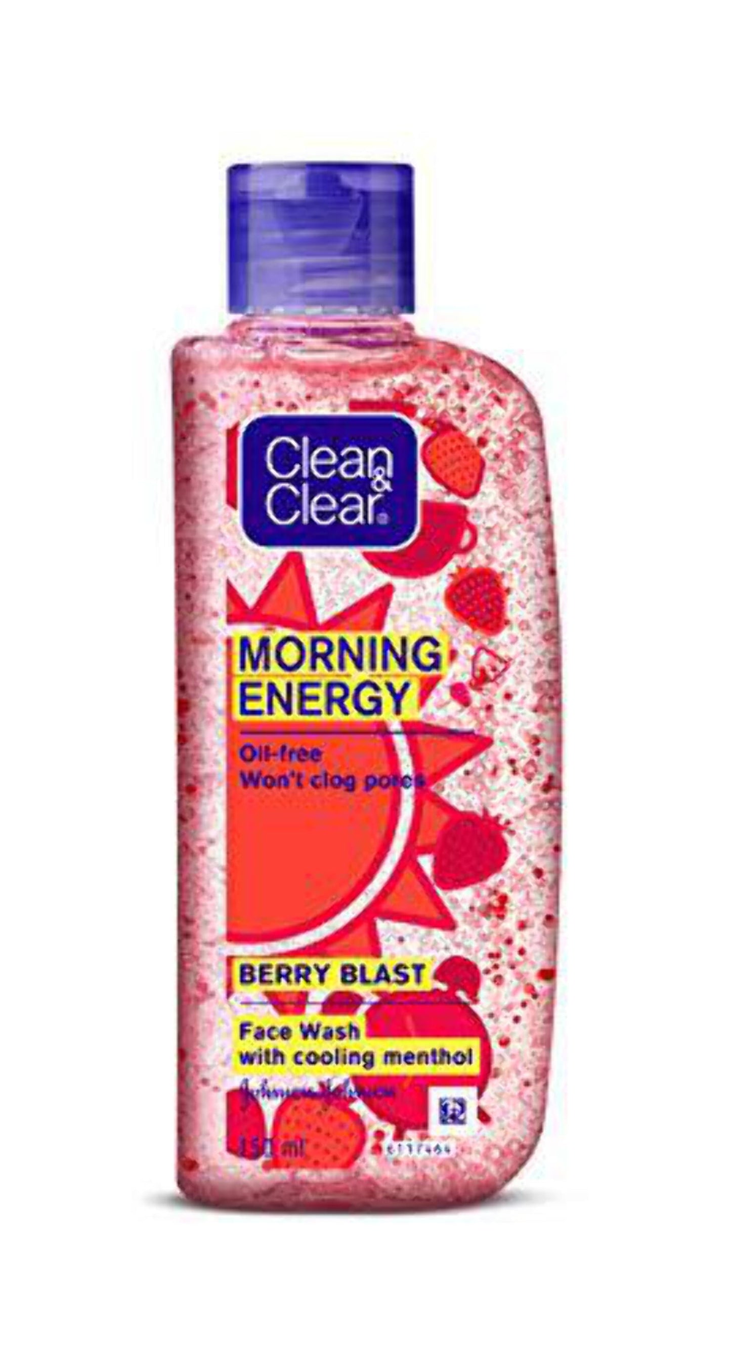 Clean Clear Morning Energy Berry Blast FaceWash, Red, 150 ml