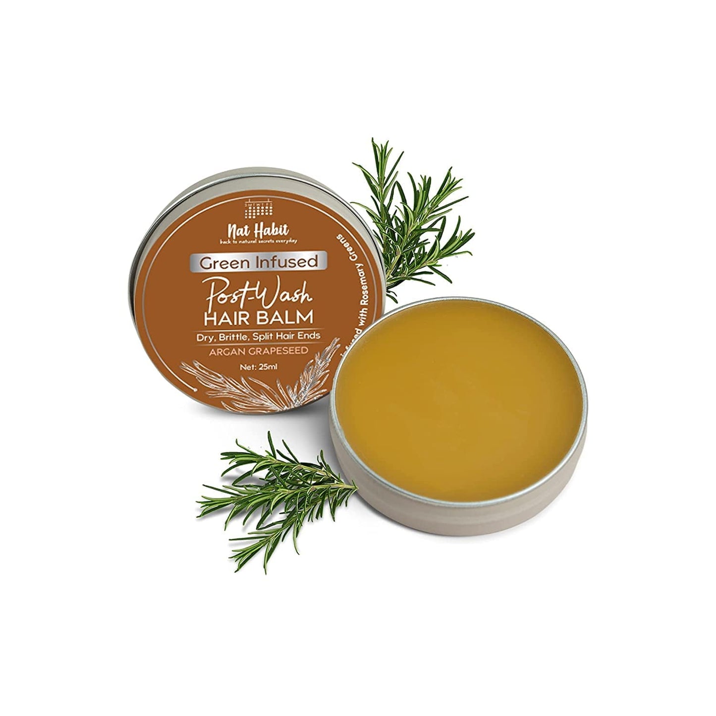Nat Habit Argan Grapeseed Hair Balm For Men & Women Split Ends, Smoothening, Post Wash Str
