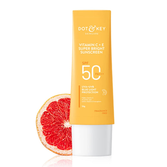 Dot & Key Vitamin C + E Super Bright Sunscreen Liquid SPF 50+++ | Sunscreen SPF 50 for For