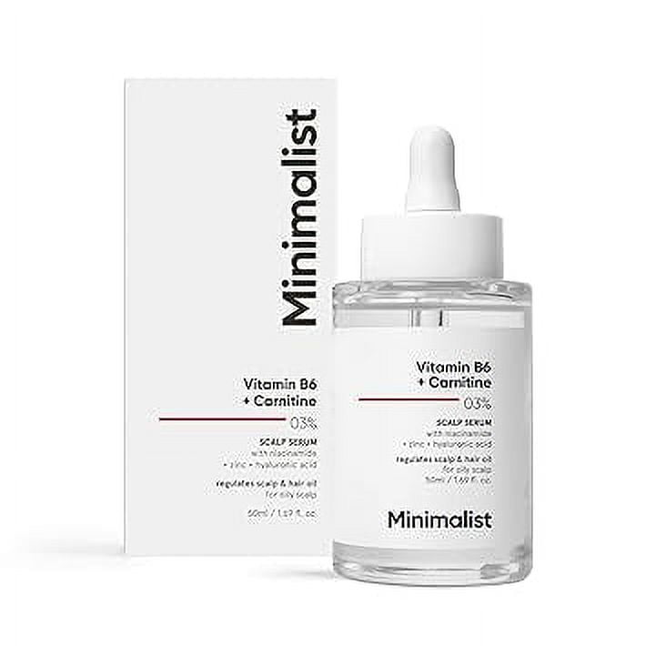 Minimalist Oil Control Scalp Serum with Vitamin B6 + Carnitine 03% | Hair Serum for Excess