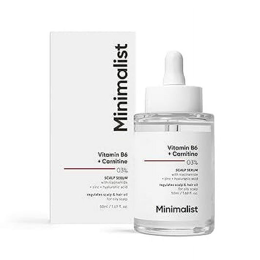 Minimalist Oil Control Scalp Serum with Vitamin B6 + Carnitine 03% | Hair Serum for Excess