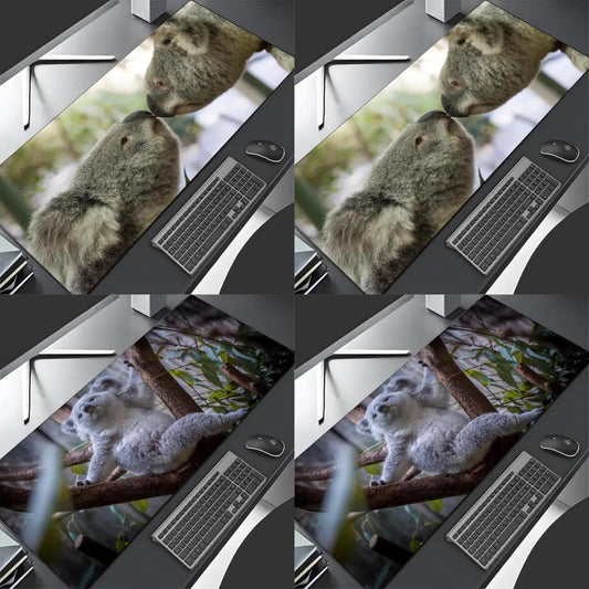 JNZOLIJ Koala Mouse Pad Large Gaming Pad XXL Desk Mat Non Slip Double Sided PU Game Mouse