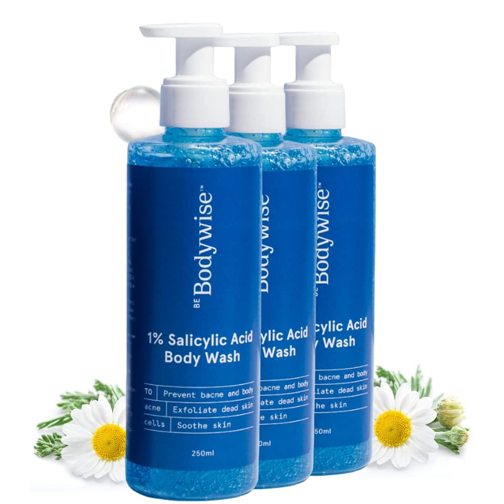 Be Bodywise 1% Salicylic Acid BodyWash 750Ml | Helps To Prevent Body Acne & Cleanse Skin |
