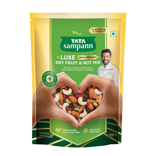 Tata Sampann Dry Fruits & Nuts Mix (Contains Almonds, Black Raisins, Cashews, Cranberries,