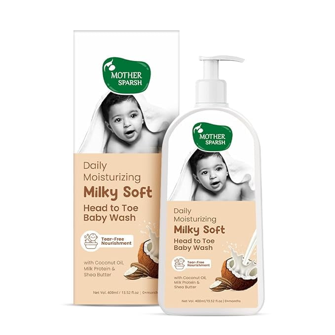 Mother Sparsh Milky Soft Head to Toe BabyWash-400ml