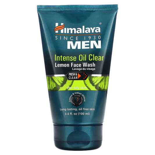 Himalaya Men, Intense Oil Clear, Lemon FaceWash, 3.4 fl oz (100 ml)