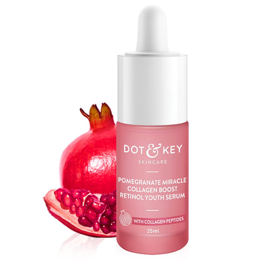Dot & Key 0.9% Retinol + Pomegranate Anti Ageing FaceSerum | Boosts Collagen | Reduces Fin