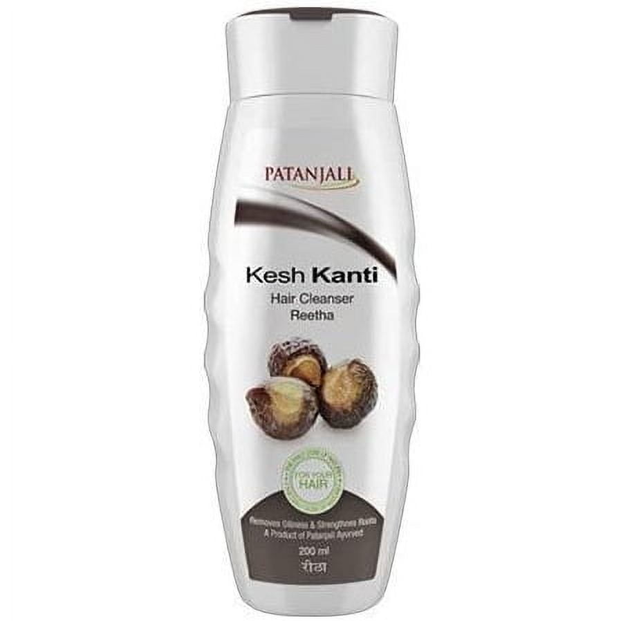 Pack Of 4 - Patanjali Kesh Kanti Reetha Hair Cleanser Shampoo - 200 Ml (6.76 Oz)