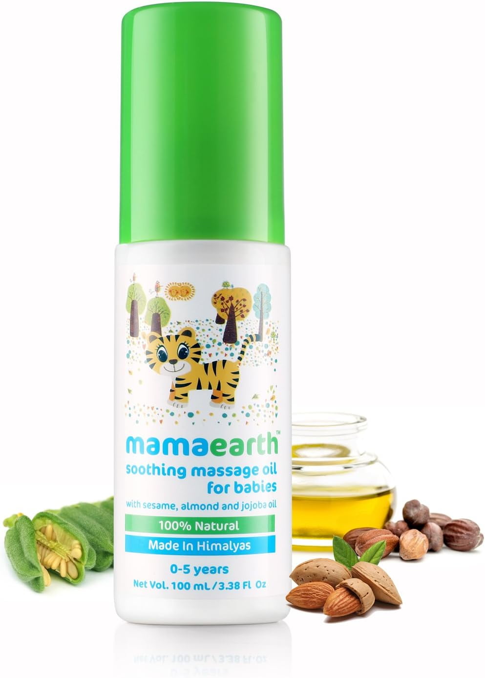 Mamaearth Soothing Baby Massage Oil | Long Lasting Moisturization with Sesame, Almond & Jo