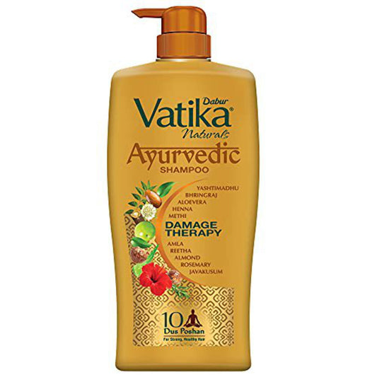 Dabur Vatika Ayurvedic Shampoo for Hair fall Control and Damage free Strong and Shiny hair