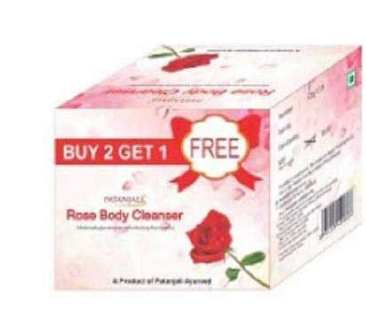 Patanjali Rose Body Cleanser, 125 g (Buy 2 Get 1 Free)