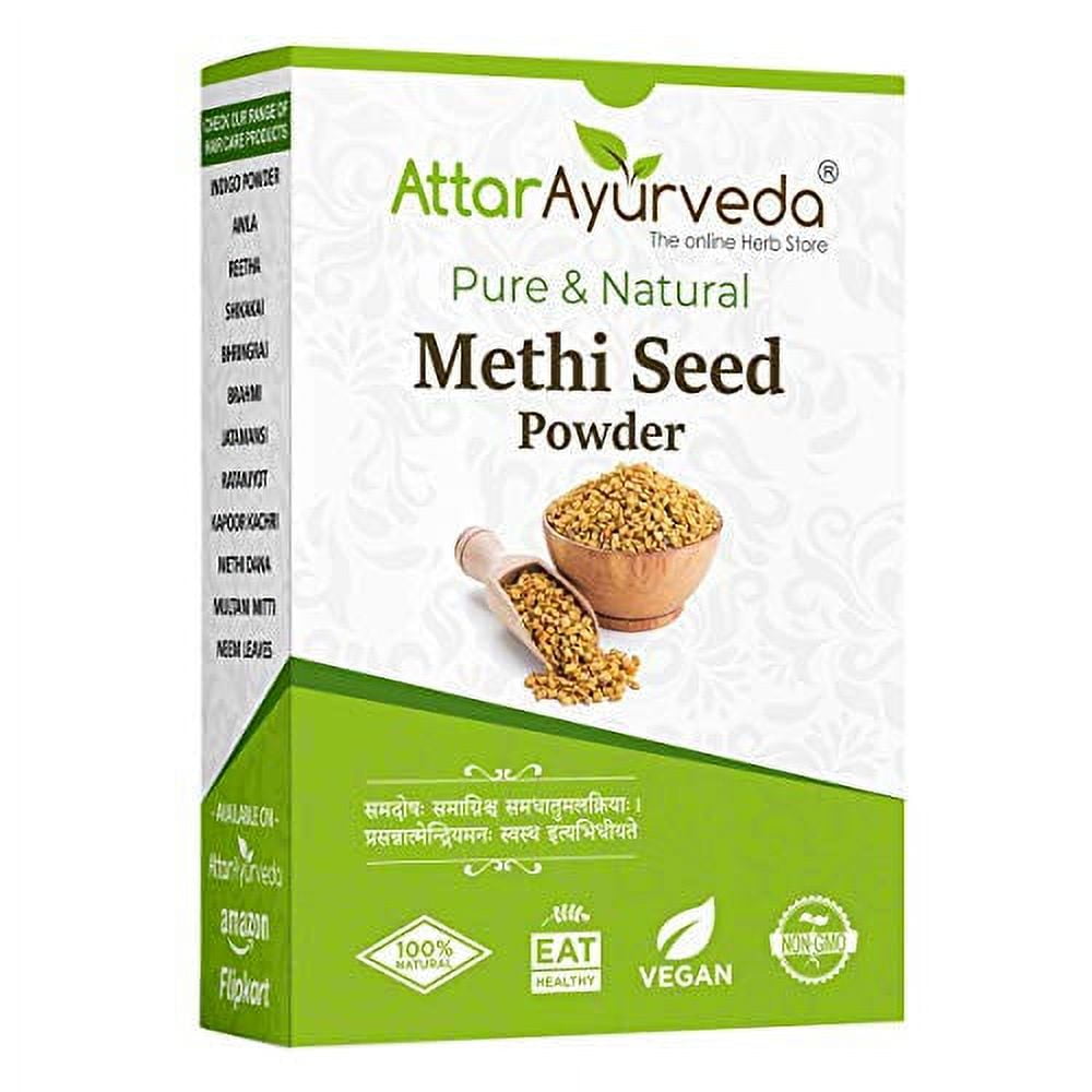 Attar Ayurveda Fenugreek Powder/methi Seed Powder for Natural Treatment for Frequent Hair