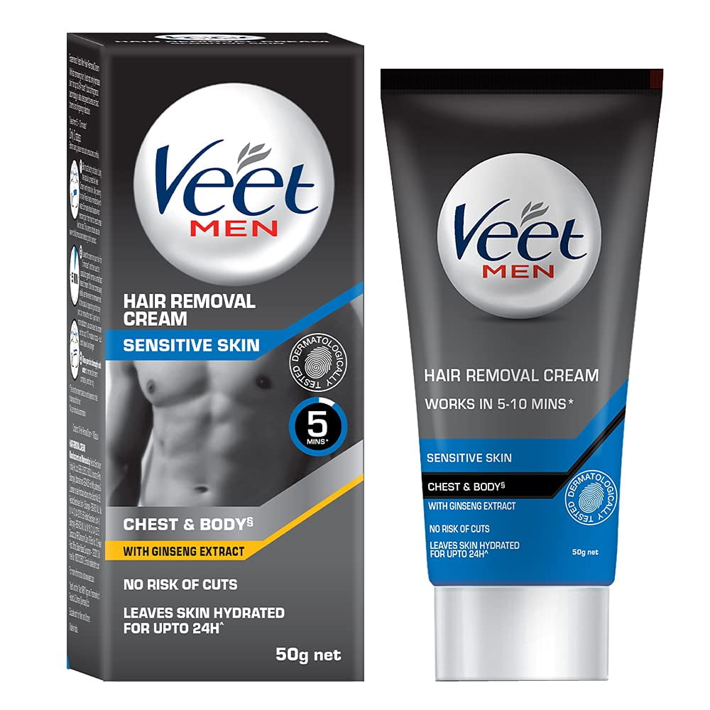 Veet Hair Removal Cream for Men, Sensitive Skin, 50g
