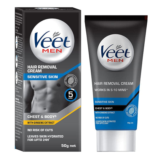 Veet Hair Removal Cream for Men, Sensitive Skin, 50g