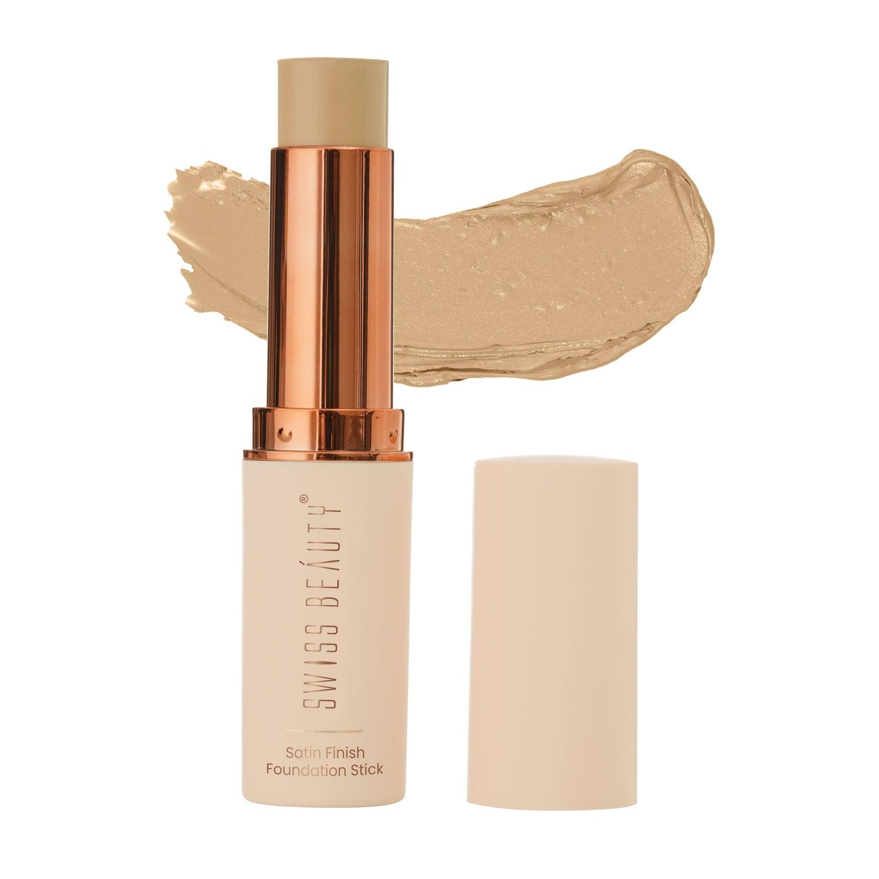 SWISS BEAUTY Satin Finish Panstick Foundation to Conceal & Cover, Buildable Coverage | Sti