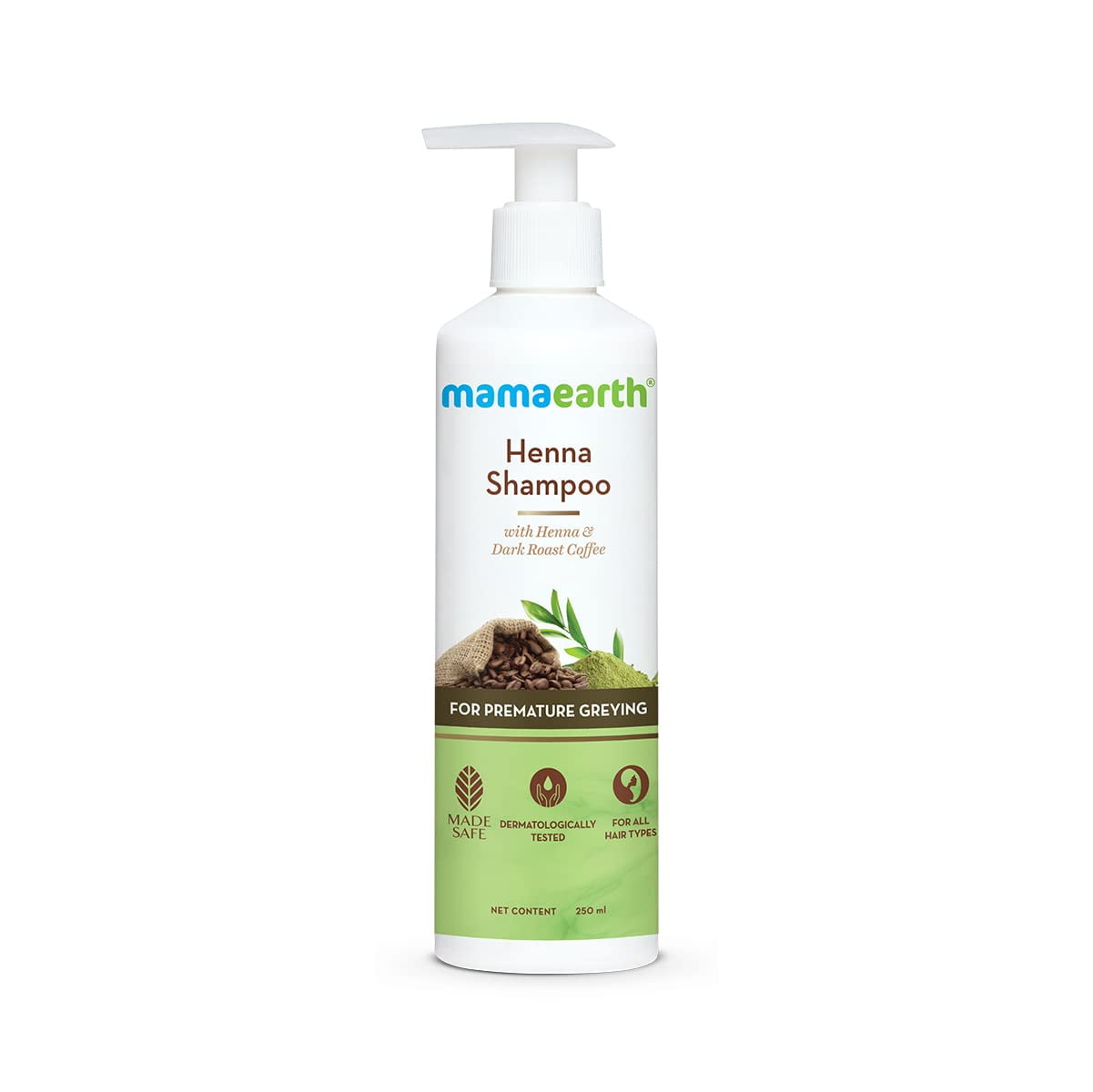 Henna Shampoo, for enhance hair color, with Henna and Deep Roast Coffee â€“ 250 ml