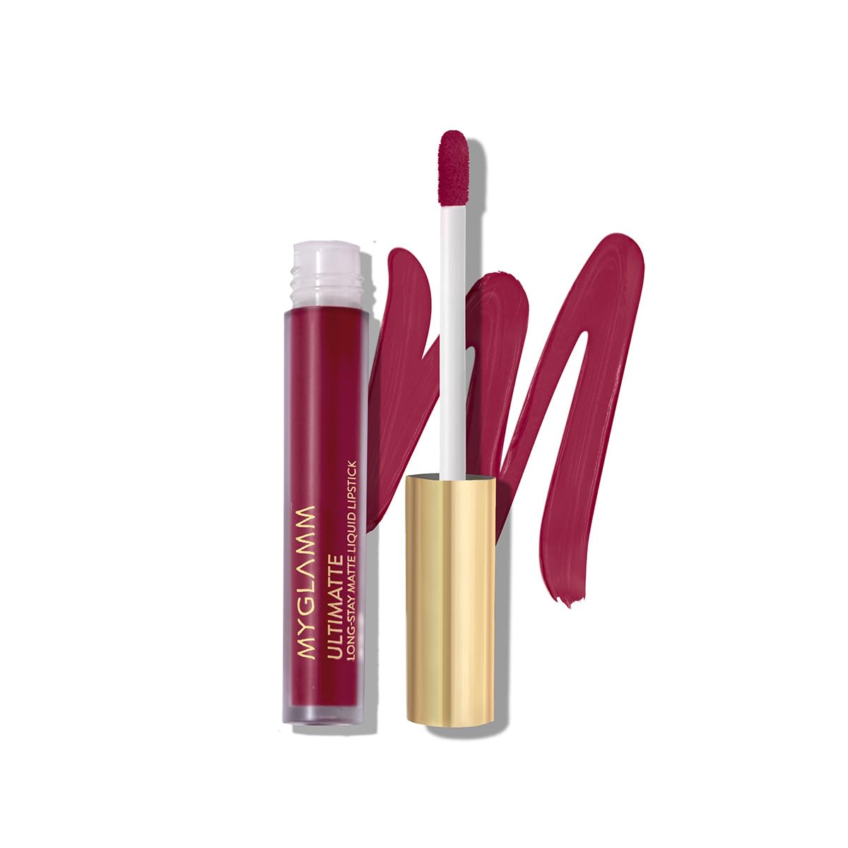 MyGlamm Ultimatte Long Stay Matte Liquid Lipstick - Berry Charmer (Wine) | Long Lasting Li
