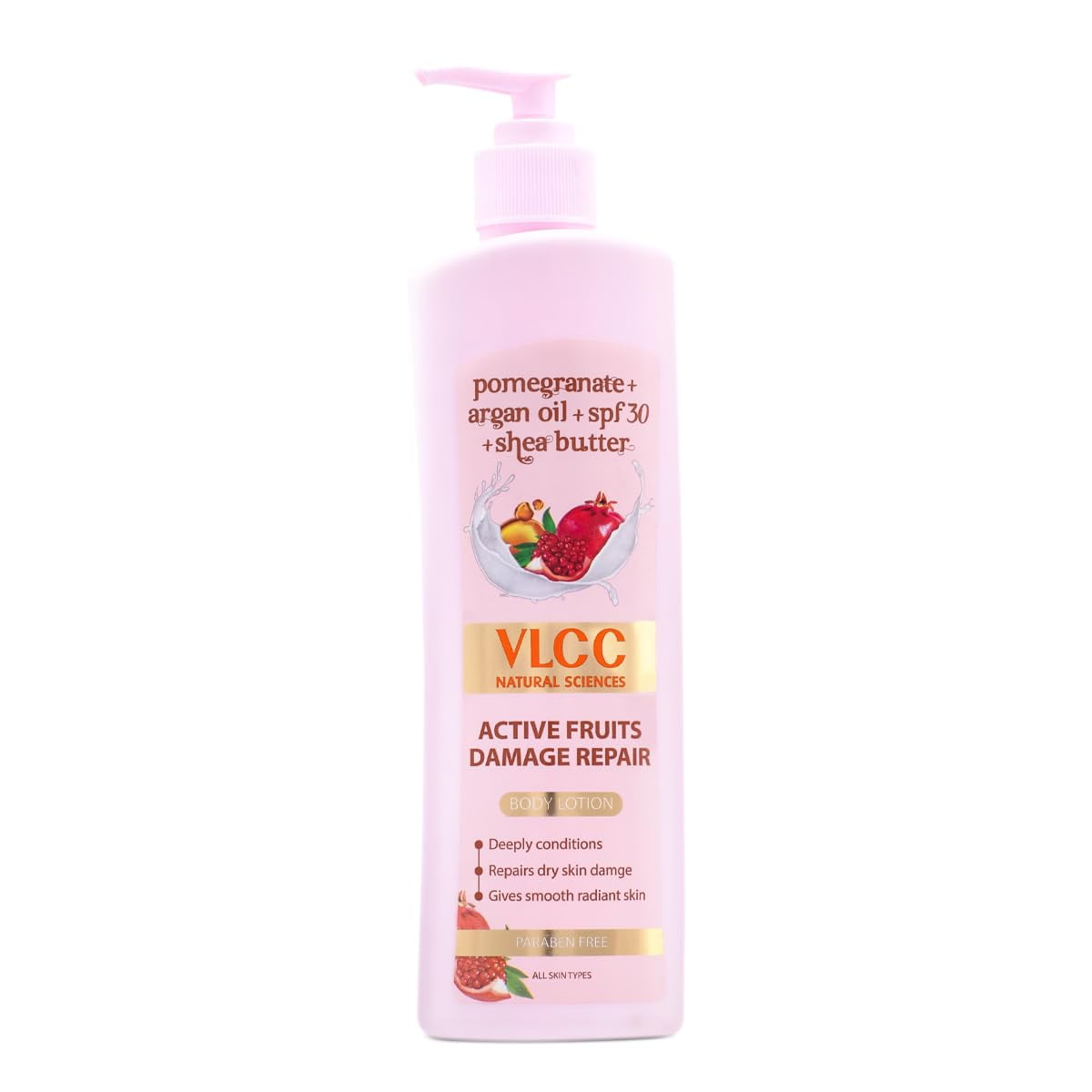 Vlcc Active Fruits Damage Repair BodyLotion Spf 30 Pa+++ - 400Ml For Deep Conditioning, Dr