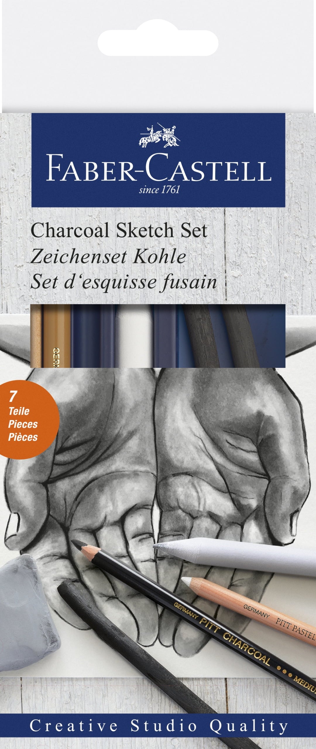 Faber-Castell Charcoal Sketch Set- Pencil Art Set for Adults and Beginner Artists