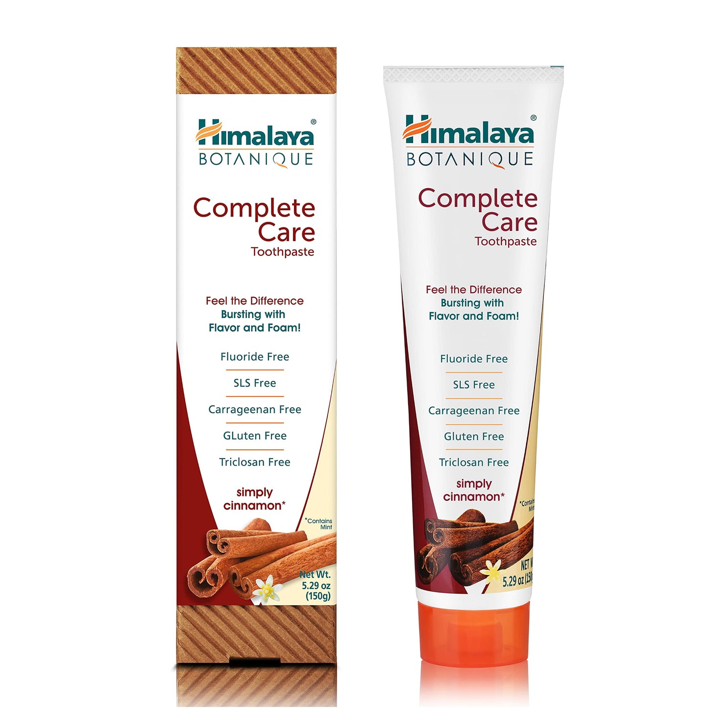 Himalaya Botanique Complete Care Toothpaste, Herbal, Cinnamon Flavor, Fights Plaque, Fresh