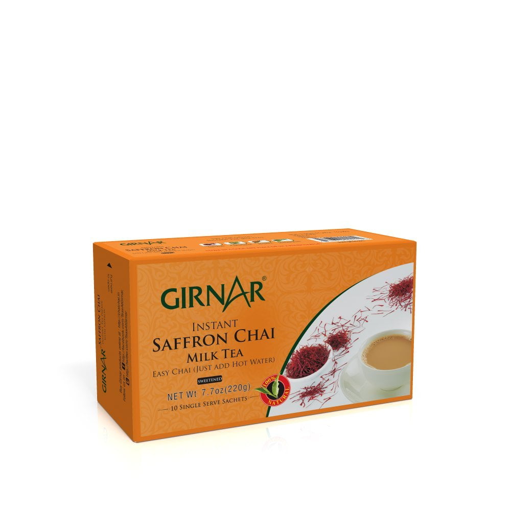 Girnar Instant Tea Premix W/ Saffron - Girnar Tea