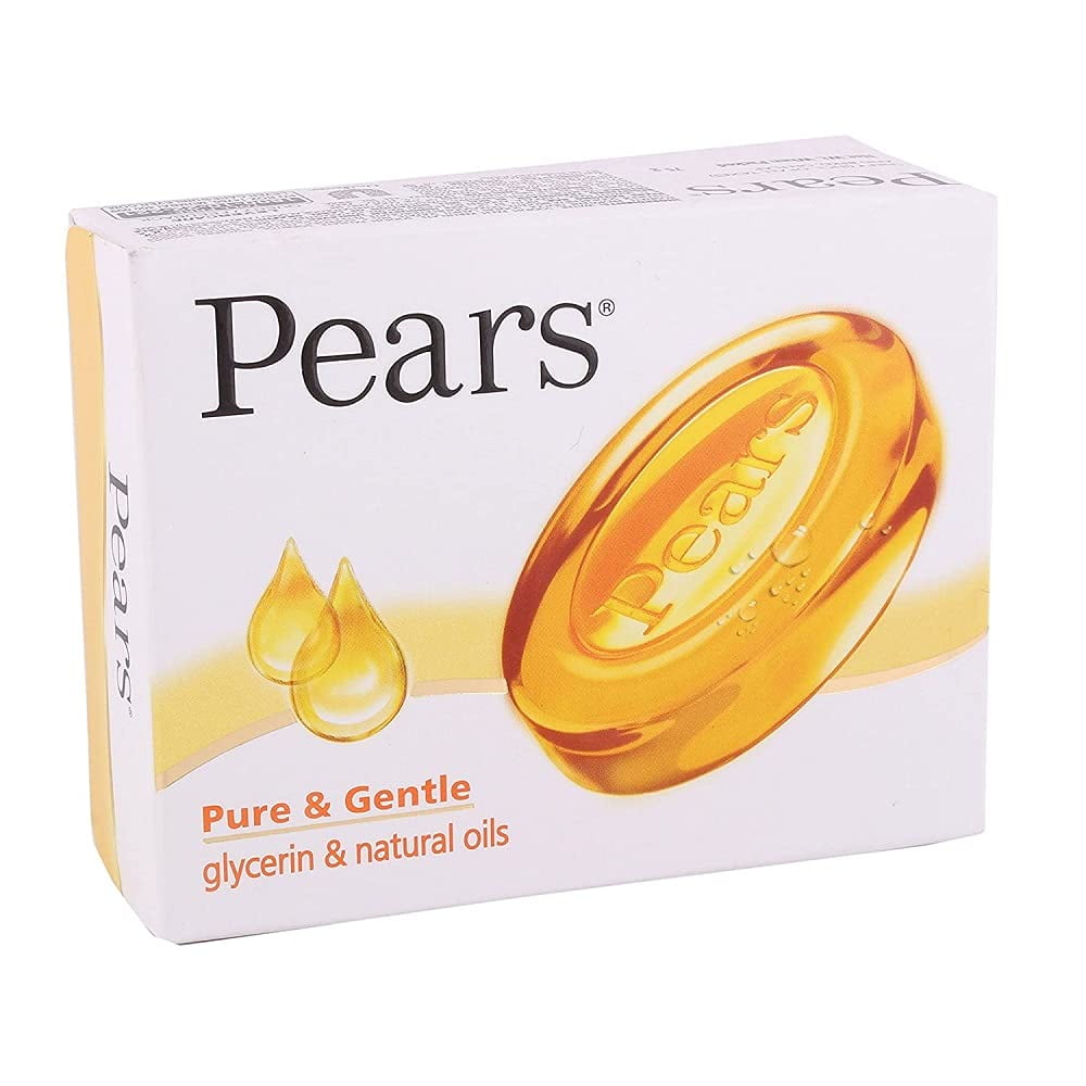 Pears Pure & Gentle Bar - 98% Pure Glycerin & Natural Oils - 75 g (Pack of 2)