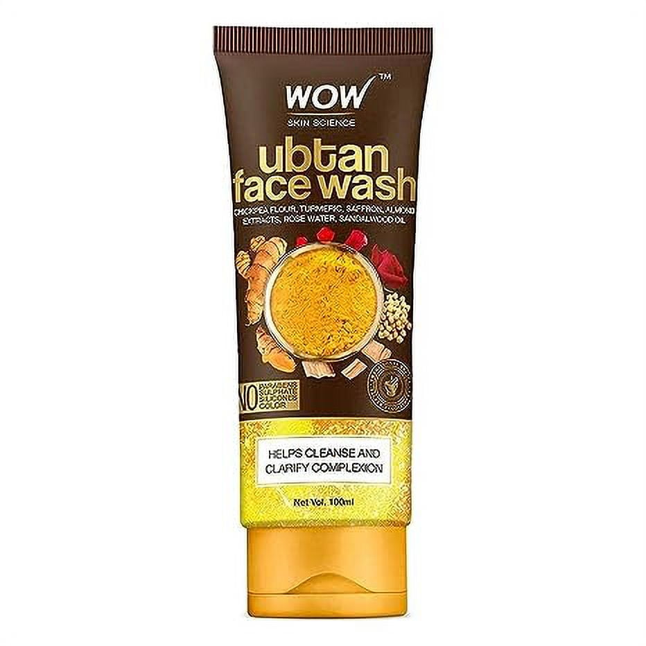 WOW Skin Science Ubtan FaceWash with Chickpea Flour, Turmeric, Moisturize Skin Help With D