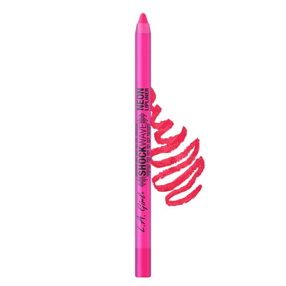 L.A. Girl Shockwave Neon Lipliner, Lipliner Pencil, POP, 0.04 oz.
