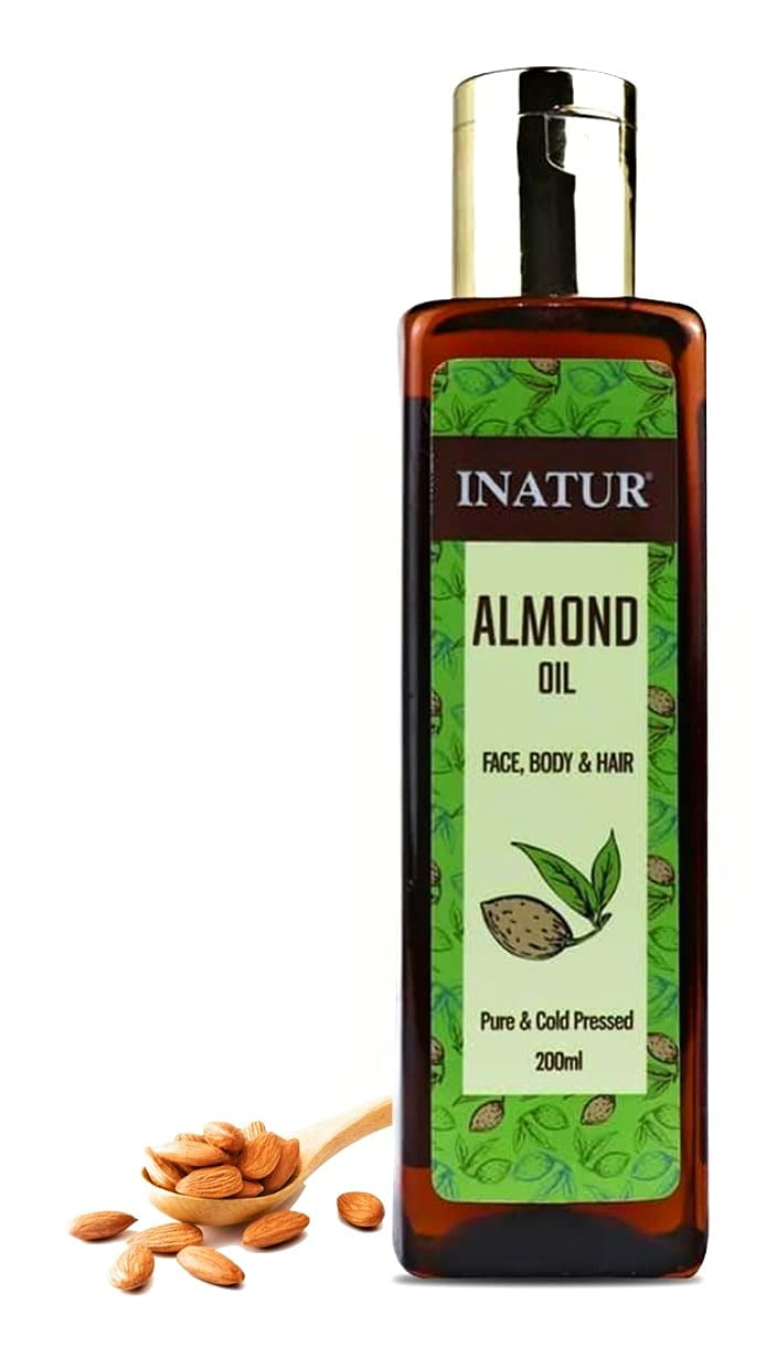 Inatur Herbals Sweet Almond Cold Pressed Oil 200ml