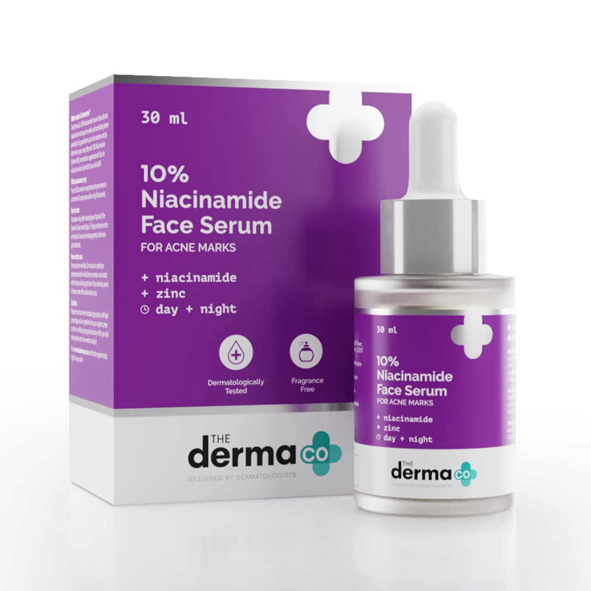 The Derma Co 10% Niacinamide FaceSerum with Zinc for Acne Marks | Fades Acne Marks & Dark