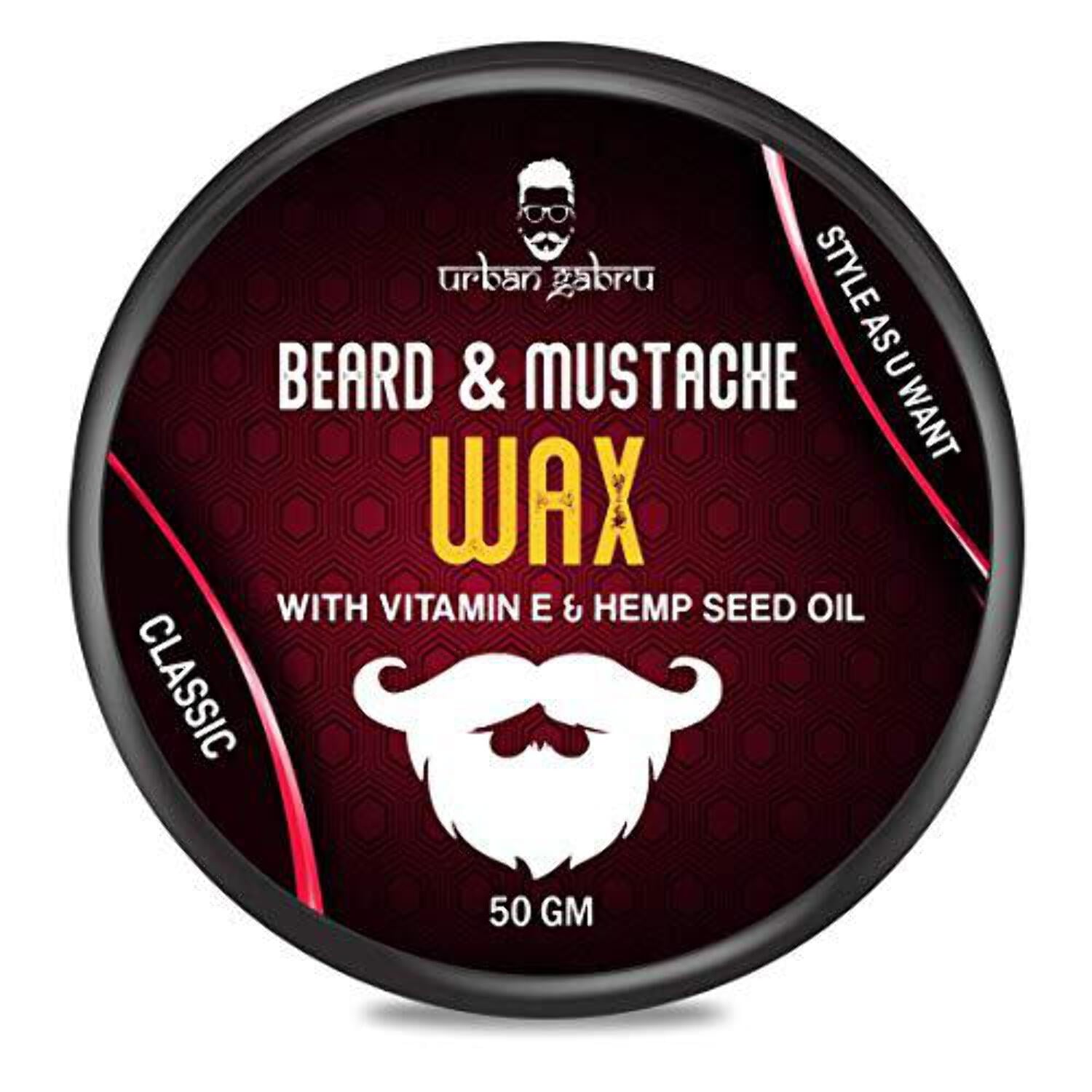 Urbangabru Beard Mustache Wax for Strong Hold (50 Gram) (Beard Wax (50 Gram))
