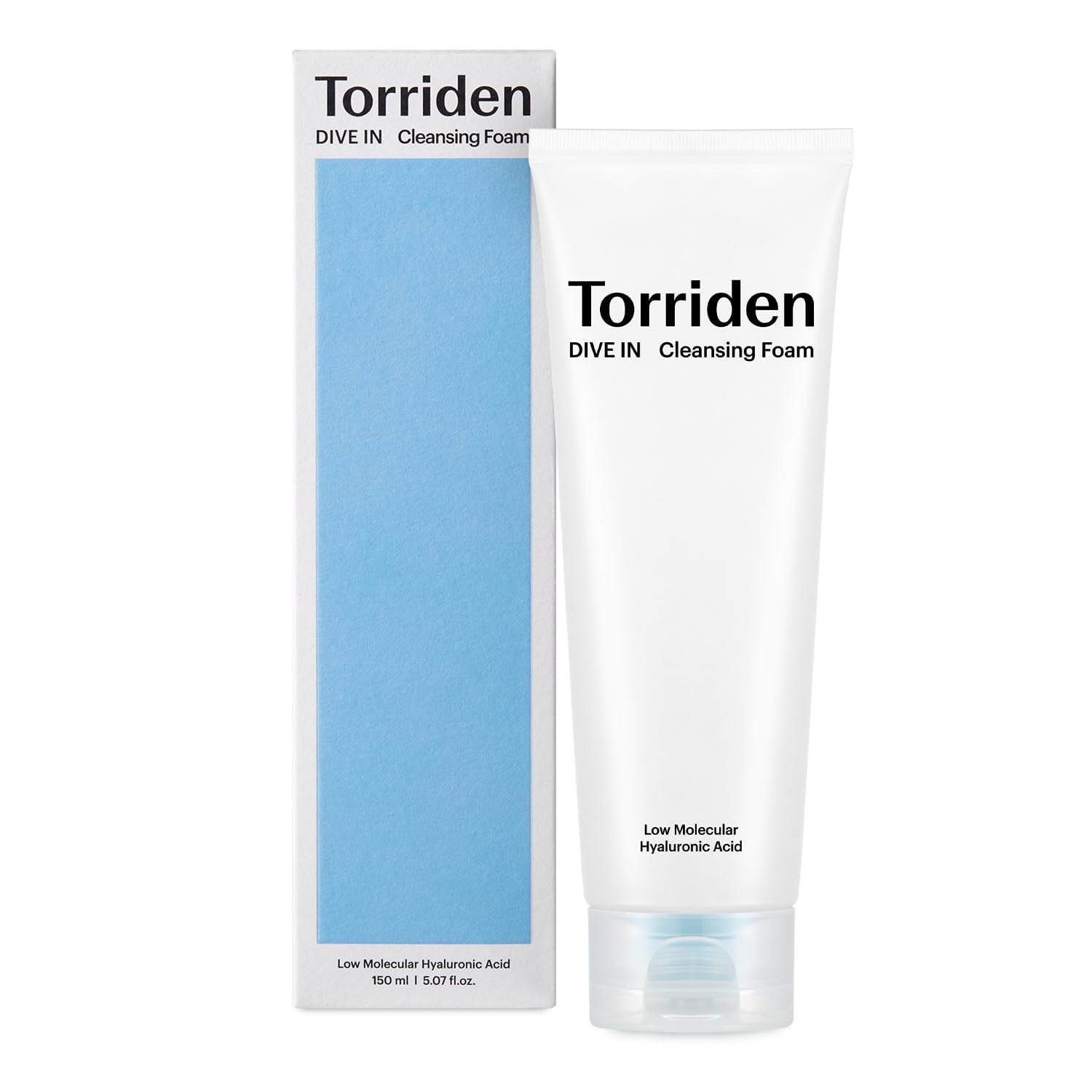 Torriden DIVE-IN Cleansing Foam FaceWash 5.07 fl oz., Hydrating Daily Facial Cleanser for