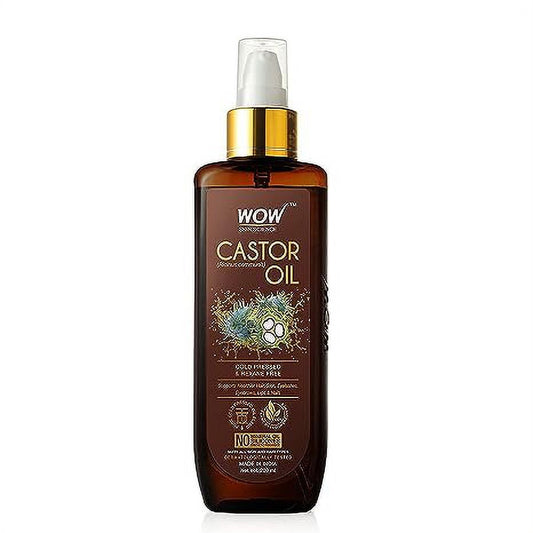 WOW Skin Science Castor Oil, Cold Pressed For Hair, Nails, Eyebrow, and Eyelash Growth For