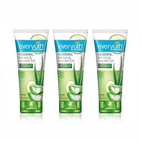 Everyuth Naturals Nourishing Aloe Vera & Cucumber Gel 150 g (Pack of 3*150g)