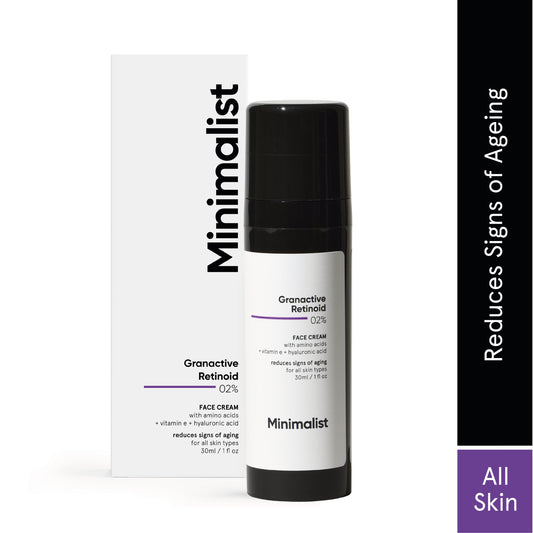 Minimalist 2% Retinoid Anti Ageing NightCream for Wrinkles & Fine Lines | With Retinol Der