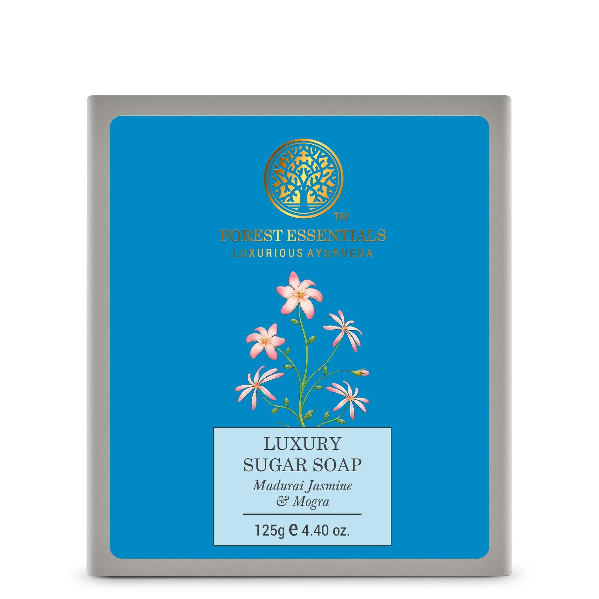 Forest Essentials Luxury Sugar Soap Madurai Jasmine & Mogra | Ayurvedic Luxury Handmade So