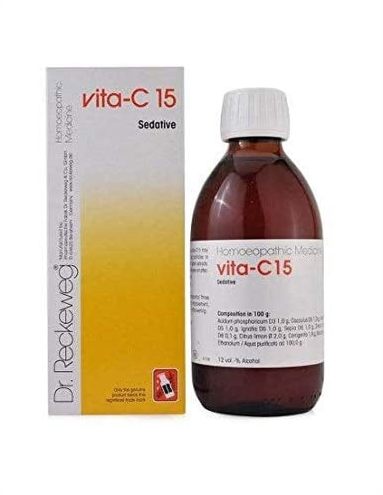 Dr.Reckeweg Germany Vita C 15 Nerve Tonic Sedative Anxiety, Depression, Tension (Pack of 1
