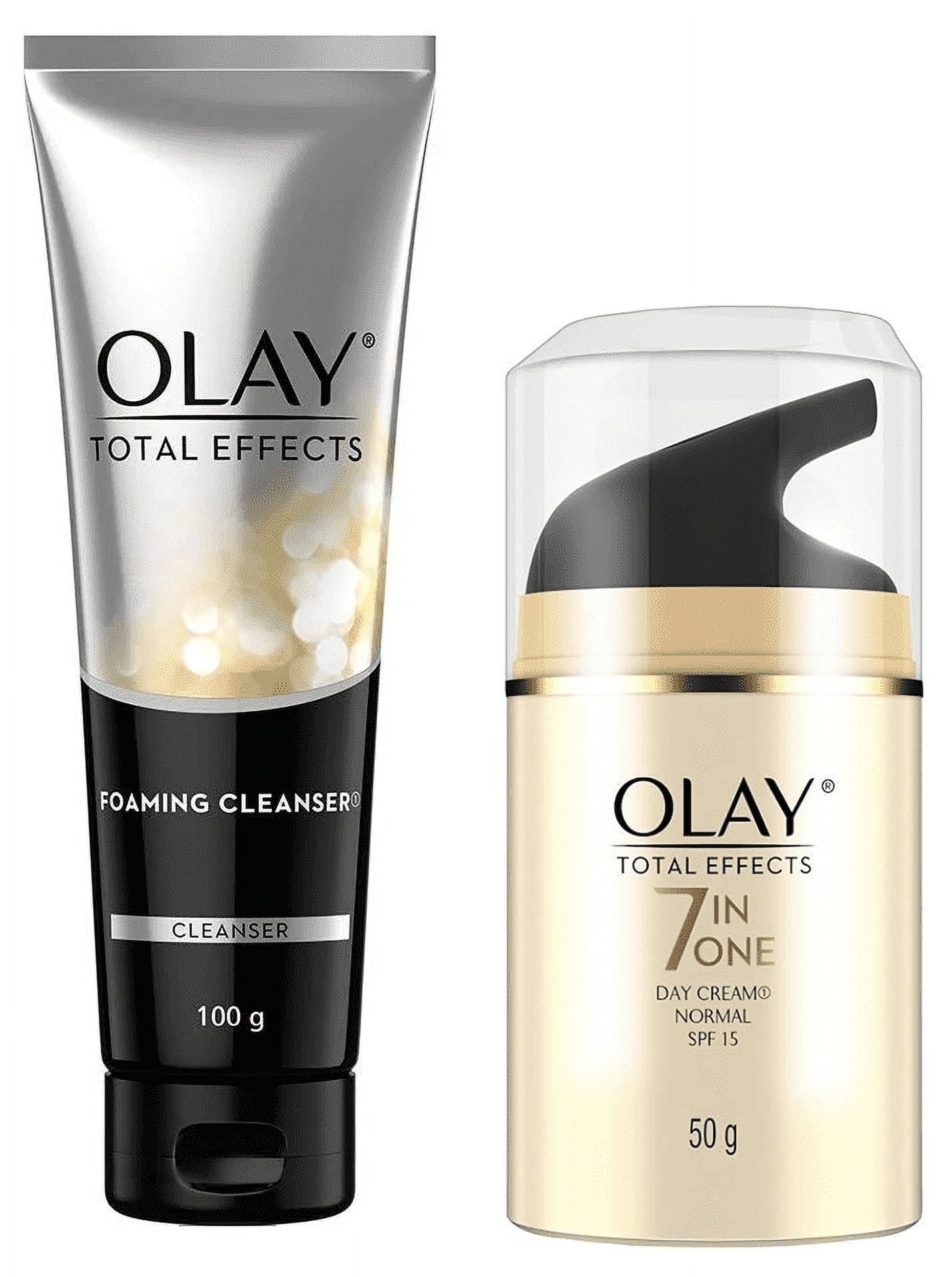 Olay Total Effects 7 in One Foaming Cleanser 100g (3.4oz) and Normal Day Cream with SPF 15