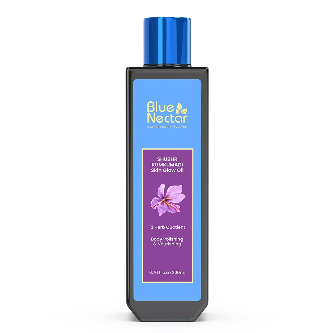 Blue Nectar Shubhr Kumkumadi Skin Glow Oil | Body Polishing Nourishing