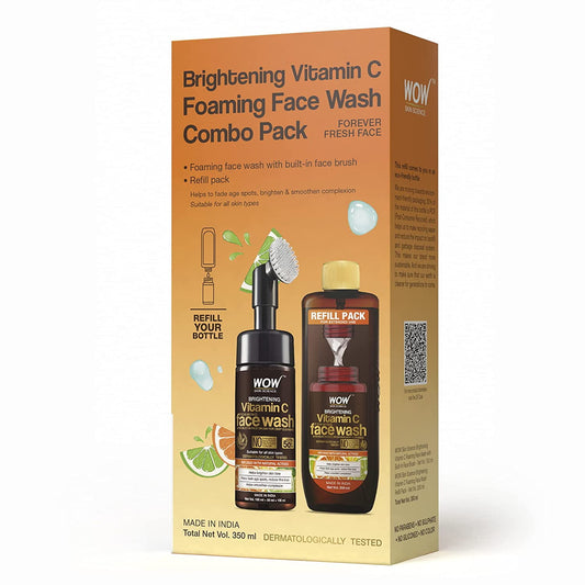 WOW Skin Science Vitamin C Foaming FaceWash Combo Pack- Consist of Foaming FaceWash with B