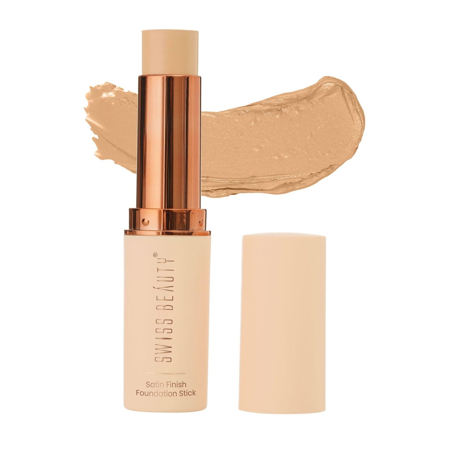 SWISS BEAUTY Satin Finish Panstick Foundation to Conceal & Cover, Buildable Coverage | Sti